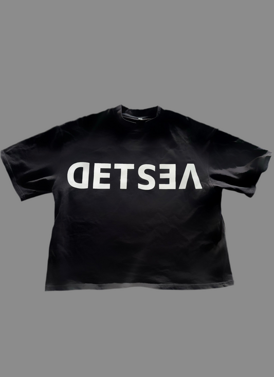 Vested Black Tee