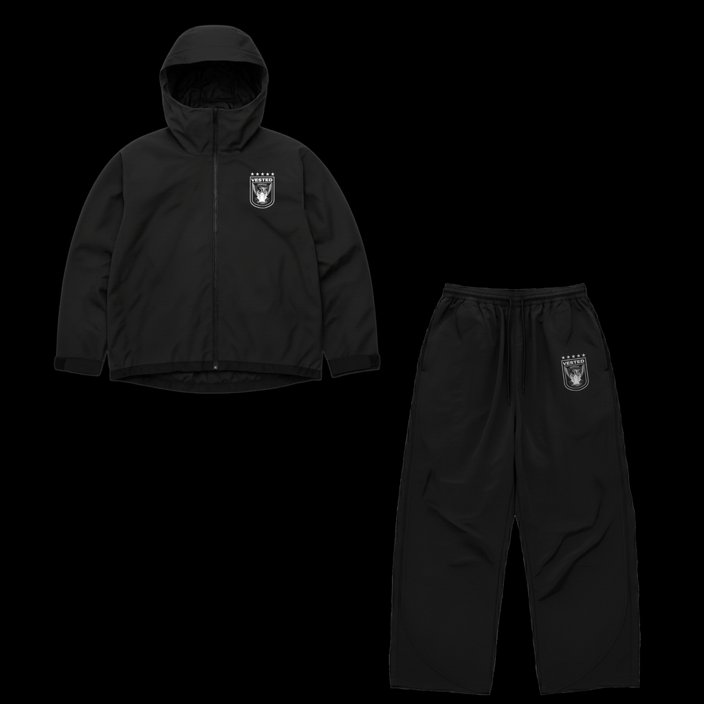 Vested Tracksuit - Black